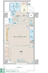 東武東上線 上板橋駅 徒歩10分の賃貸マンション 6階1DKの間取り