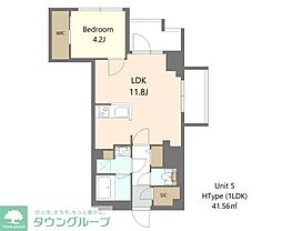 都営三田線 西台駅 徒歩10分の賃貸マンション 3階1LDKの間取り