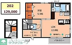 JR埼京線 浮間舟渡駅 徒歩7分の賃貸アパート 2階1SLDKの間取り