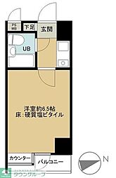 常盤台ダイカンプラザシティ 1Kの間取図画像