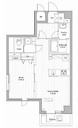 東武東上線 東武練馬駅 徒歩4分の賃貸マンション 4階1DKの間取り
