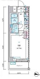 都営大江戸線 練馬春日町駅 徒歩7分の賃貸マンション 3階1Kの間取り