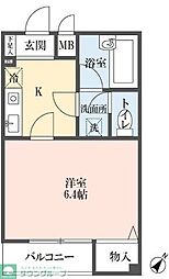 東京メトロ有楽町線 要町駅 徒歩13分の賃貸マンション 3階1Kの間取り