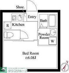都営三田線 志村三丁目駅 徒歩5分の賃貸マンション 3階1Kの間取り