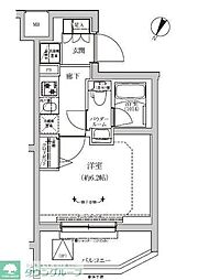 東京メトロ有楽町線 地下鉄成増駅 徒歩10分の賃貸マンション 1階1Kの間取り
