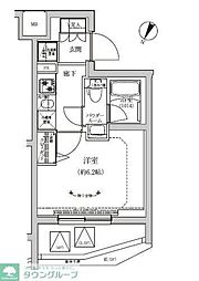 東京メトロ有楽町線 地下鉄成増駅 徒歩10分の賃貸マンション 4階1Kの間取り