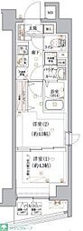 東武東上線 上板橋駅 徒歩6分の賃貸マンション 3階2Kの間取り