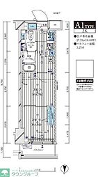 都営三田線 本蓮沼駅 徒歩4分の賃貸マンション 3階2Kの間取り