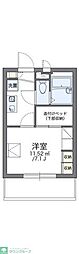 レオパレスリベール 4階1Kの間取り