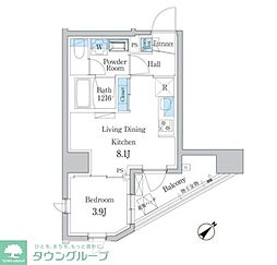 東武東上線 大山駅 徒歩8分の賃貸マンション 14階1LDKの間取り