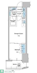 ルフォンプログレ志村坂上 3階1DKの間取り