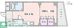 東京メトロ有楽町線 要町駅 徒歩11分の賃貸マンション 2階1DKの間取り