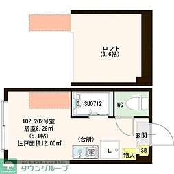 間取図画像 ワンルーム