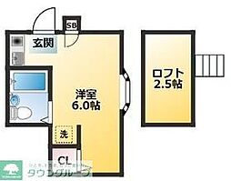 ブレセッド栄 ワンルームの間取図画像
