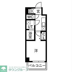 和光市白子3丁目マンション 1Kの間取図画像