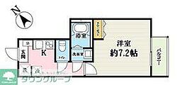 和光市下新倉3丁目アパート 1Kの間取図画像