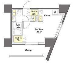 プライムメゾン板橋 ワンルームの間取図画像