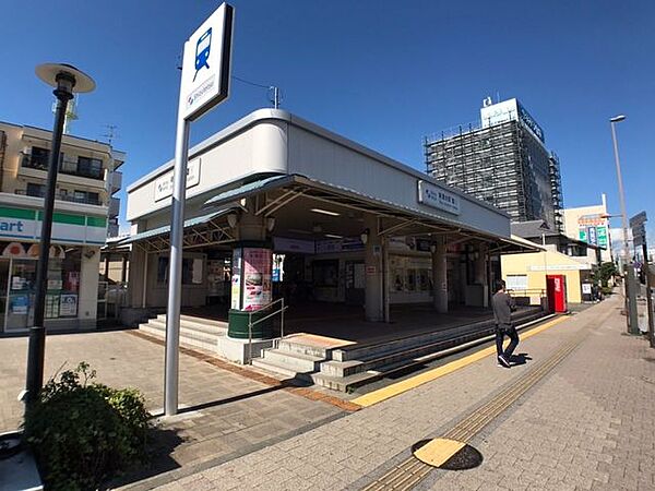 静岡鉄道　新清水駅乗り場1■静岡清水線　草薙・新静岡方面（降車ホーム）2■静岡清水線　草薙・新静岡方面（乗車ホーム） 500m