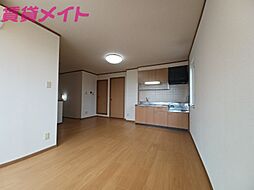 エクセルハイムII 2階2LDKのリビング/ダイニング