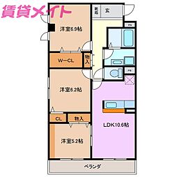 メイユール・A 2階