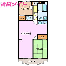 ユーミーマンション加藤Ｄ棟 2階/-