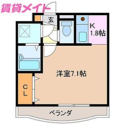 ユーミーマンション加藤A棟 3階/-