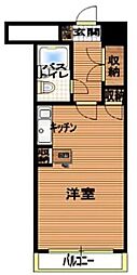 オッコーコスタ高鍋 ワンルームの間取り