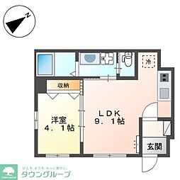 間取図画像 1LDK