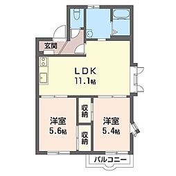 間取図画像 2LDK