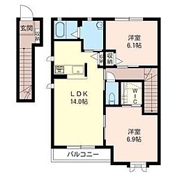間取図画像 2LDK