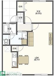 間取図画像 1LDK