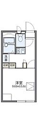 レオパレスフジミハイツC 1Kの間取図画像