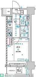 GENOVIA平塚IV 1Kの間取図画像
