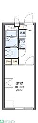 レオパレスカルチェ 2階1Kの間取り