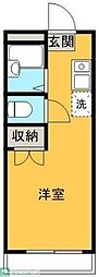 キュービック湘南壱番館 ワンルームの間取図画像