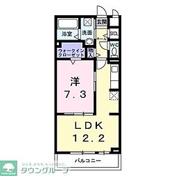 グレース ローズ 1LDKの間取図画像
