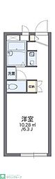 レオパレスガルテン湘南 1Kの間取図画像