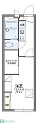 レオパレスリジェール 1Kの間取図画像