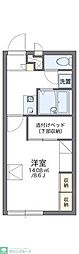 レオパレスサニーヴィラB 1Kの間取図画像