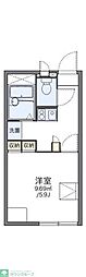 レオパレスグローリーB 1Kの間取図画像