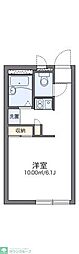 レオパレススズキ 1Kの間取図画像