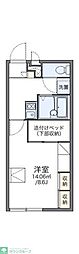 レオパレスフリーダム南金目3 1Kの間取図画像