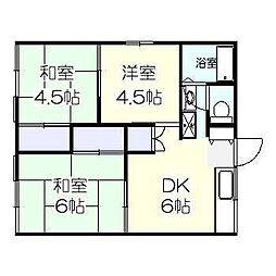 添田ハイツ 3DKの間取図画像