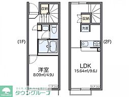 レオネクストオアシス 1LDKの間取図画像