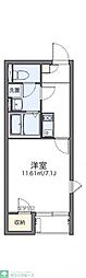 レオネクストアンフィーニ洋 1Kの間取図画像