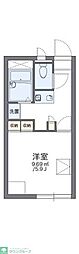 レオパレスCREW 1Kの間取図画像