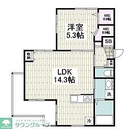 メゾンラベルメール 1LDKの間取図画像