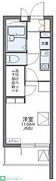 KAZU3 1Kの間取図画像
