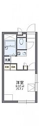 レオパレス入船 1Kの間取図画像