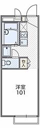 レオパレスプレミール 1Kの間取図画像